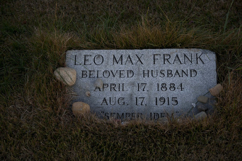Leo Frank's grave: his wife left instructions that she was not to be buried beside him